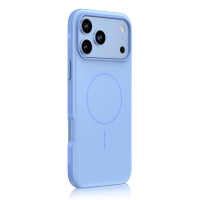 IM CHEN iPhone 18 Pro hoesje, Compatibel met 17 Pro, Huidvriendelijk aanraking, Antislip frame, MagSafe magnetische versie, Hemelsblauw, 1 stuk
