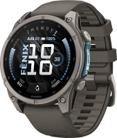 GARMIN Fenix 9 AMOLED scherm 47 mm   multisport GPS smartwatch   zwart/grijs titanium
