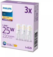 Philips LED Capsule   25 W   G9   Warmwit licht   3 stuks