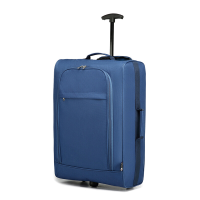 Kono Softshell lichtgewicht cabinagekoffer 53x36x18 cm met 2 wielen, luchtvaartgoedgekeurd handbagage voor Ryanair EasyJet BA
