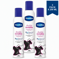 Vaseline Deo Double Invisible 250 ml (3 Pack)