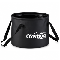 Oxerbog Draagbare, opvouwbare emmer met handvat; opvouwbare emmer van 20 liter; container van 5 gallon; ideaal voor buitenactiviteiten zoals de auto wassen, kamperen, tuinieren en vissen, lekvrij, duurzaam, opvouwbaar en ruimtebesparend ontwerp (zwart)