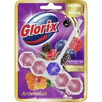 Glorix Aromalux wc blok wilde bessen met hibiscusolie 50 g