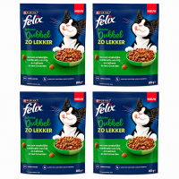 Felix Dubbel zo lekker indoor kip en kalkoen 800 g*4