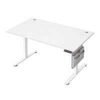 JOYFURNOS In Hoogte Verstelbaar Bureau, 160 x 70 cm, Geheugenfunctie, USB C Aansluiting, Wit