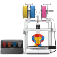 Anycubic Kobra X Combo multicolor 3D printer met ACE 2 Pro, 4 ingebouwde kleuren en 19 uitbreidbare kleuren, 260 × 260 × 260 mm, 600 mm/s hogesnelheidsprinten, AI detectie, LeviQ 3.0