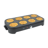 Fritel PM 2260 Pannenkoekenmaker   Pannenkoekenfeest   1500 W   Pannenkoeken 8 x 15 cm   Voor 1 tot 8 personen + 8 spatels & 1 soeplepel   PFAS vrij