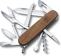 Victorinox Huntsman zakmes   91 mm, notenhout