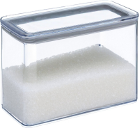 5Five Flixo Rechthoekige PS Opbergdoos   2 L, Transparant, 20 x 10 x 14 cm