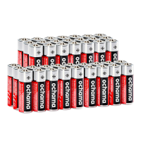 Ochama AA Alkaline Batterijen 40 Stuks, Kwikvrije Milieuvriendelijke Batterijen voor Medische Apparaten en Speelgoed, LR6 1.5 V Batterijset, Grootverpakking