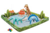 Intex Jurassic Adventure Speelcentrum   Groen, 201 x 201 x 36 cm