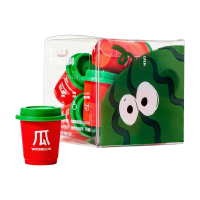 Workplace Fish watermeloensmaak gevriesdroogde zwarte koffie 2g per zakje × 9 zakjes per doos