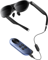 Rokid Joy 2, Max 2 AR bril Zwart met Station, 215 inch draagbaar scherm, 50° beeldhoek en 1000 nits helderheid, Gameconsoles en computers, compatibel met Android