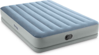 Intex Dura Beam Comfort luchtbed   grijs/blauw, 203 x 152 x 36 cm