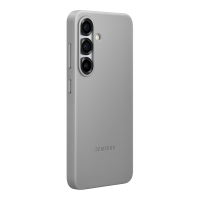 Samsung Galaxy S25 hoesje van kunstleer, grijs