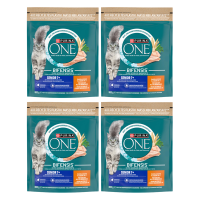 Purina One senior kattenvoer kip en volkoren granen formule 800 g * 4