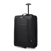 Kono Softshell lichte cabin koffer 53x36x18 cm met 2 wielen, luchtvaartgoedgekeurd handbagage voor Ryanair EasyJet BA