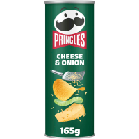 Pringles Cheese & Onion Chips   165 g