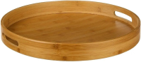 5Five Ronde Bamboe Dienblad   40 cm, Bruin