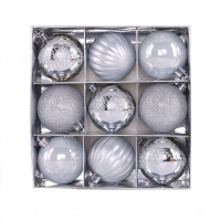 24Ct zilverkleurige kerstbal   6 cm onbreekbare kerstboomdecoratie, hangbal voor kerstboom, feestdagen, bruiloft, feest