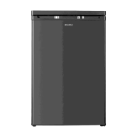Salora CFT109B vrijstaande koelkast   109 liter inhoud   energiezuinig   verstelbare thermostaat   omkeerbare deur   zwart