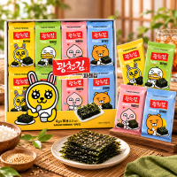 Kwang Cheon Kakao Friends Gekruid Groen Zeewier 16x4gram