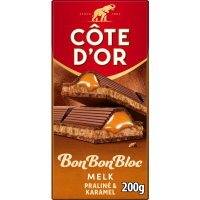 Côte d'Or Bonbon Bloc melkchocoladereep met pralines   200 g