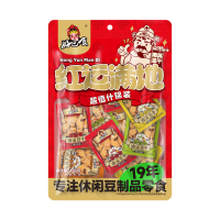 Hao Ba Shi gedroogde tofusnack, assorti smaken (pikant & tintelend, barbecue, vijfkruiden, ingelegde pepersmaak), Lucky Red assortipakket (voordeelverpakking), 400 g