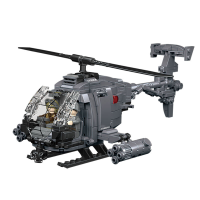 CAYI AH 6I bewapende helikopter 400 stuks bouwstenenset voor hobbybouwers