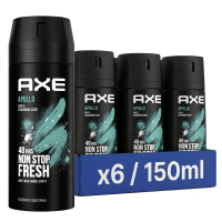 AXE Apollo Deodorant & Bodyspray   150 ml (6 Pack)
