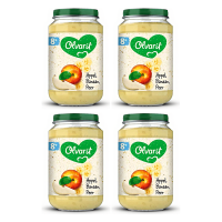 Olvarit fruitsnack 8 maanden+ appel banaan peer 200 g * 4