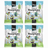 De kleine keuken biologische rozijnen 12M+ 140 g * 4