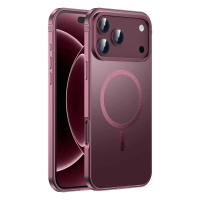 IM CHEN iPhone 18 Pro hoesje, Compatibel met 17pro legeringframe, Originele kleur, MagSafe magnetische versie, Bordeauxrood, 1 stuk
