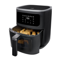 Fritel Airfryer SnackTastic® 7520   Heteluchtfriteuse   6 L   1500 W   8 programma’s   Voor 2 tot 6 personen   Touchscreen   Verlicht kijkvenster   PFAS vrij