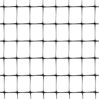 Tenax kunststof volière afrasteringsnet   zwart, 1,5 x 200 m