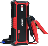 GP3000 jumpstarter met 3000 A piekstroom autostarter (voor benzinemotoren tot 9 l of dieselmotoren tot 7 l) 12 V startbox lithiumaccubooster voor auto's SuperSafe draagbaar accupakket met USB snelladen, type C poort