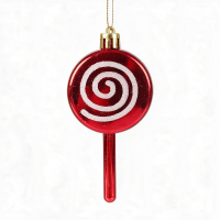 2 Stuks hangende kerstballen, decoratiepop voor kerstboom, nieuwe schattige lollysnoeppalet hangende versiering voor muren, ramen, deuren, huisfeest en tuin