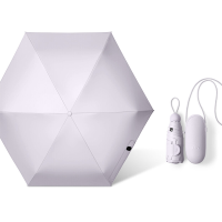 Beneunder BM525, 5 voudig opvouwbare paraplu met zwarte gelcoating voor buiten, winddicht en waterdicht, met capsuleontwerp, lichtgewicht voor woon werkverkeer/reizen, lila, F, cadeau voor stellen, perfect cadeau