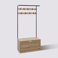 5Five Schoenenrek   Staal, 80 x 35 x 175 cm
