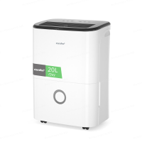 Comfee' MDDF 20DEN7 luchtontvochtiger 20 L/dag met 3 L afneembaar waterreservoir, continue afvoer, 3 modi, droog kleding, 24 h timer, R290 koelmiddel, automatische ontdooiing, geschikt voor kamergrootte ca. 100 M³ (40 m²)