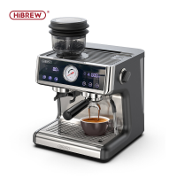 HiBREW H7A Barista Pro espressomachine met dubbel boilersysteem, 20 bar, van boon tot espresso, met complete set voor thuis, café, hotel en restaurant