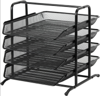 Senhoglb 4 laags A4 mesh intray, zwart, jaarwisselingssale, top cadeausuggesties
