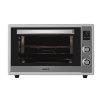 Wiggo WMO E657(X) 65 L midi vrijstaande oven inox 2000 W
