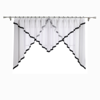 Joyswahl Kordelzug Falten Band Store, Einzelteil, H×B 120×300cm, Schwarz