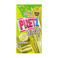 Glico Pocky biscuit met dubbele laag en matcha vanillesmaak 45 g