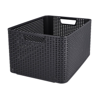 Curver Style opbergmand L   30 L   antraciet   premium opbergoplossing, duurzaam kunststof, moderne huisopbergorganisatie