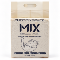 Photonspace   Tofu & Cassave Kattenbakvulling   6 L   2,5 kg   Plantaardig   Klontvormend   Minder Verspreiding   Geschikt voor Traditionele en Automatische Kattenbakken
