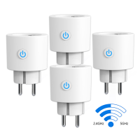 Antela wifi slimme stekker Alexa 2.4/5 GHz, met stroommeting, compatibel met Google Home en Smart Life App, 4 stuks