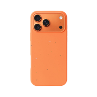 Fanhangxinsheng Eco geregenereerde vloeibare siliconen telefoonhoesje voor iPhone 17 serie, zachte schokbestendige beschermhoes – Oranje voor iPhone 17 Pro/ iPhone 18 Pro