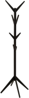 5Five Houten Kapstok   Zwart, 8 Haken, 173 cm